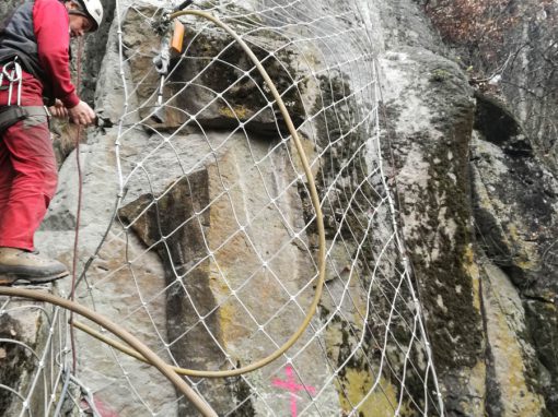 Messa in sicurezza di pareti rocciose, Renon, 2018 – 2019
